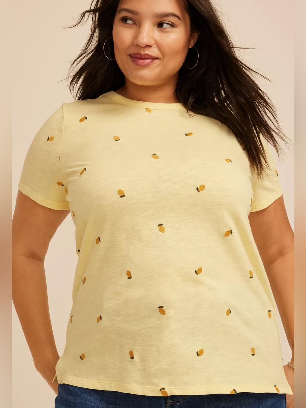 Maurice’s plus size 24/7 dawson lemons crew neck tee